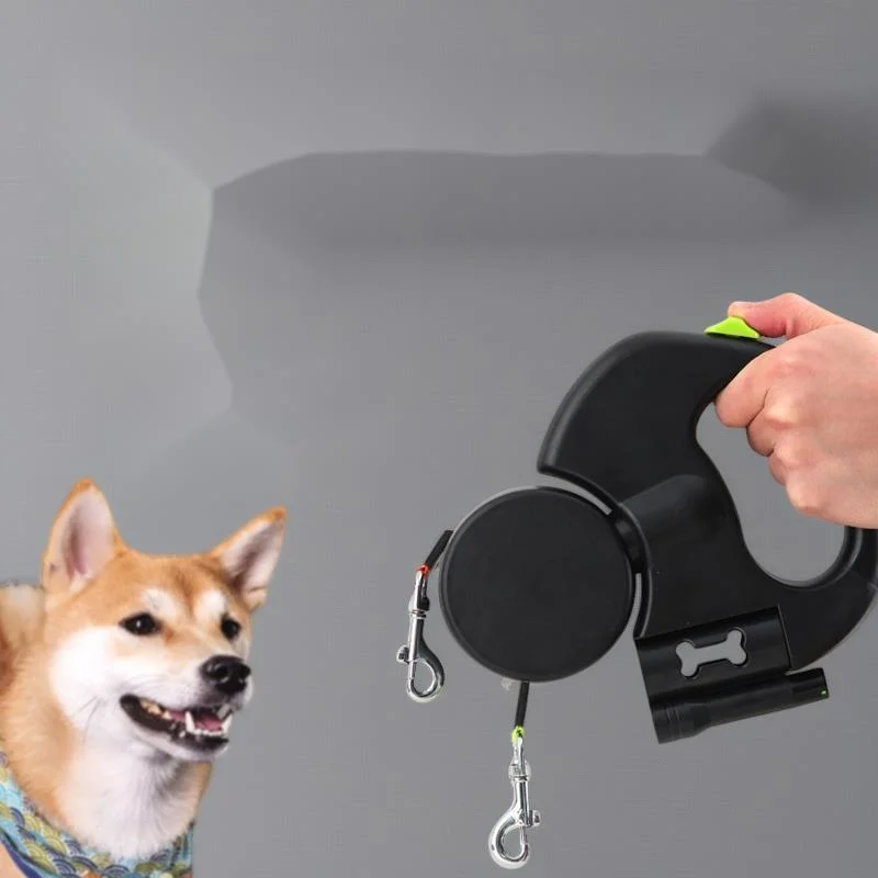Automatic Retractable Double Dog Leash 1 Tow 2 With LED Flashlight And Waste Bag Dispenser Durable Pet Walking Leash
Automatic Retractable Double Dog Leash 1 Tow 2 With LED Flashlight And Waste Bag Dispenser Durable Pet Walking Leash