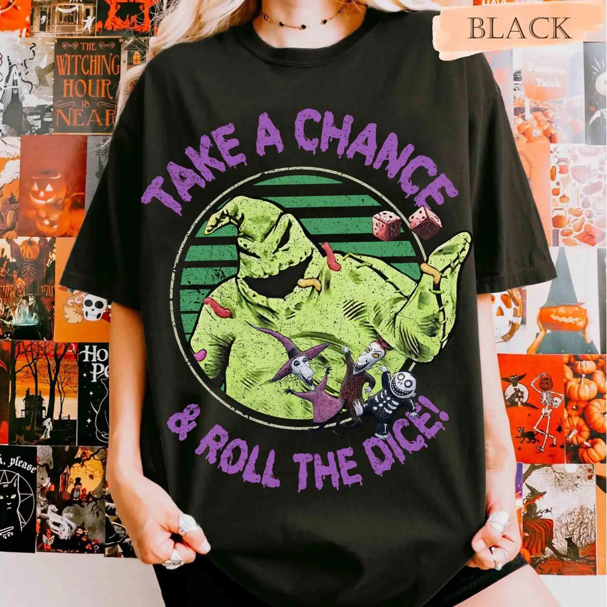 Рубашка Disney Oogie Boogie Bash 2025 Take A Chance And Roll The Dice Футболка «Кошмар перед Рождеством»
Рубашка Disney Oogie Boogie Bash 2025 Take A Chance And Roll The Dice Футболка «Кошмар перед Рождеством»