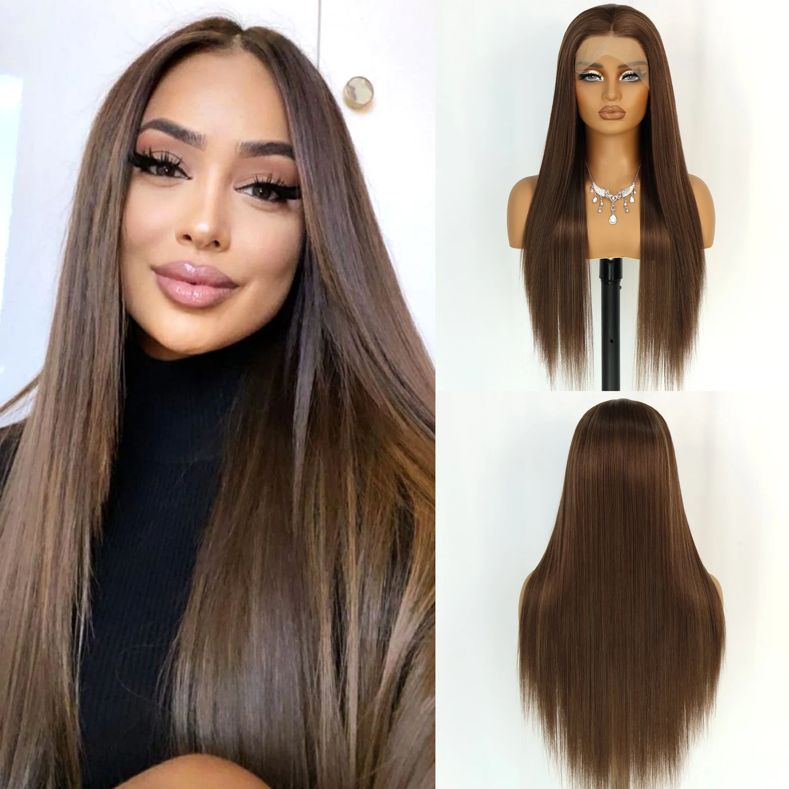 Синтетические парики Aubree Hair 13*4, длинные прямые парики на шнуровке спереди, 28 дюймов, плотность 180, бесклеевые, термостойкие
Синтетические парики Aubree Hair 13*4, длинные прямые парики на шнуровке спереди, 28 дюймов, плотность 180, бесклеевые, термостойкие