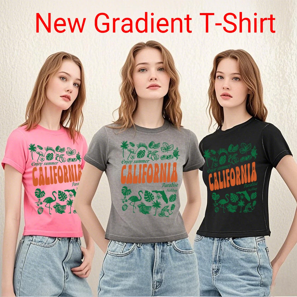 California Lemon Fruit Plant Printed Washed T Shirt Women Gradient Dyeing Casual Top O-Neck Cotton Short Sleeve Y2K Slim T-Shirt
California Lemon Fruit Plant Printed Washed T Shirt Women Gradient Dyeing Casual Top O-Neck Cotton Short Sleeve Y2K Slim T-Shirt