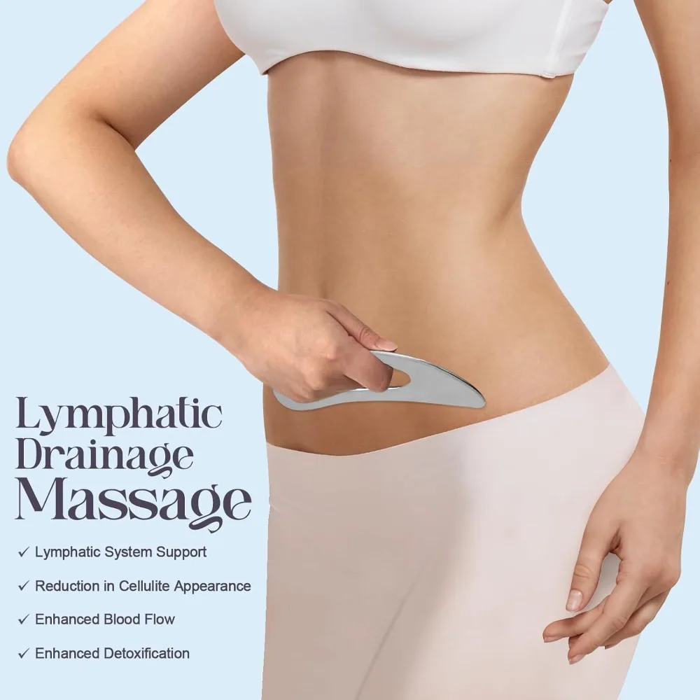 Инструмент для скребка Гуа Ша в форме луны — массажер для лица и тела из нержавеющей стали
Инструмент для скребка Гуа Ша в форме луны — массажер для лица и тела из нержавеющей стали