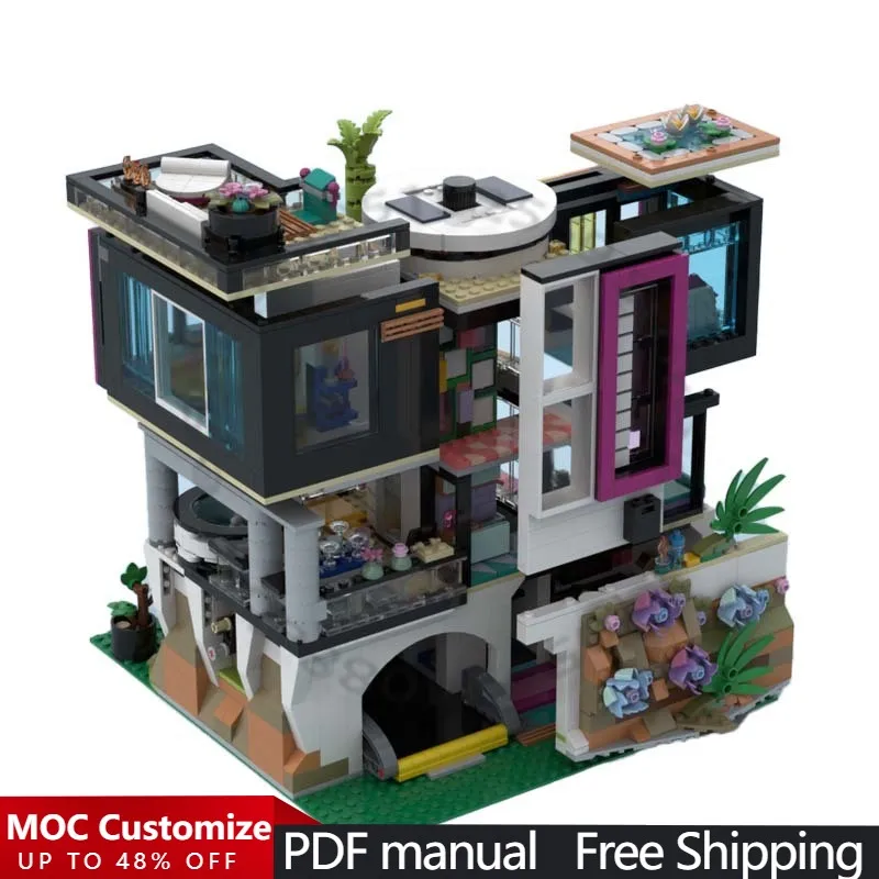 2312 PCS Modular Building Modern Mansion - Modification of Set 42639 MOC Customize Modular Building DIY Boys Toy Christmas Gift
2312 PCS Modular Building Modern Mansion - Modification of Set 42639 MOC Customize Modular Building DIY Boys Toy Christmas Gift