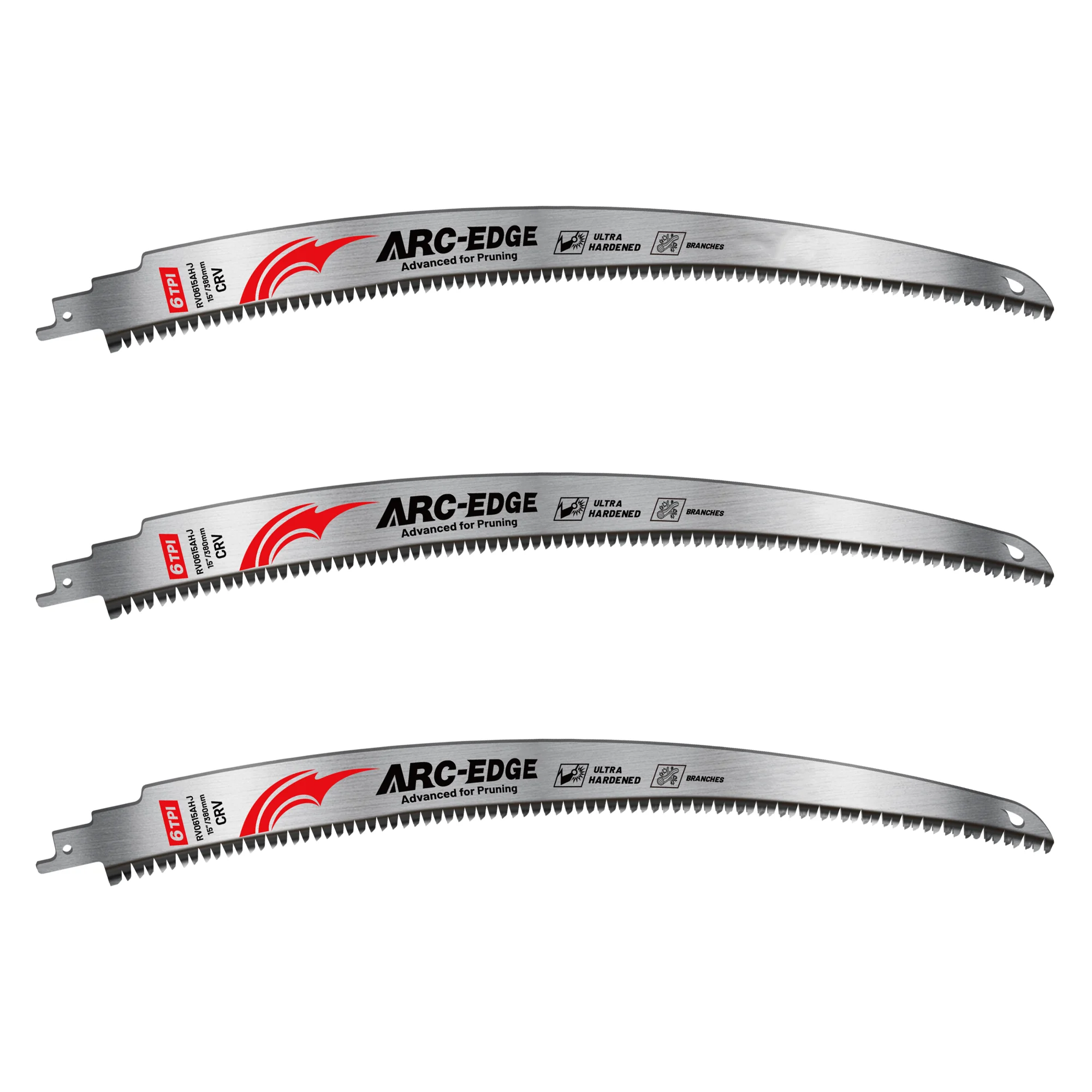 3PCS 15 Inch Japanese Teeth Reciprocating Saw Blades, 6TPI Arc Edge Wood Pruning Saw Blades for Tree Trimming, Wood Cutting
3PCS 15 Inch Japanese Teeth Reciprocating Saw Blades, 6TPI Arc Edge Wood Pruning Saw Blades for Tree Trimming, Wood Cutting