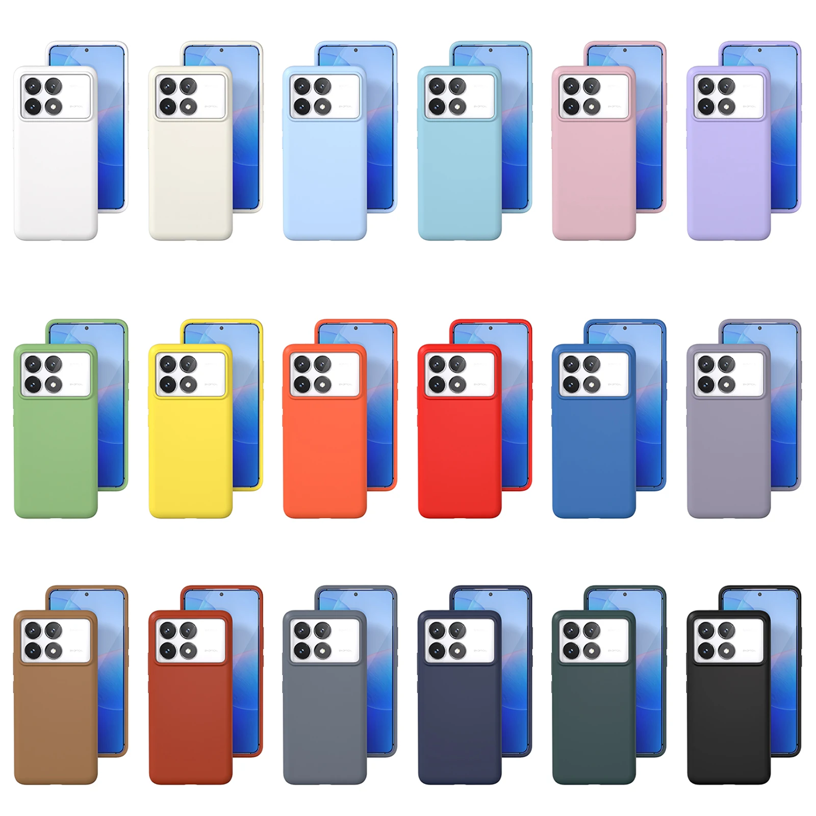 Shockproof Soft Liquid Silicone Case for Redmi K70 Pro K80 K70E POCO X6 Pro K50, Skin Fleece Protection Cover Retail Package
Shockproof Soft Liquid Silicone Case for Redmi K70 Pro K80 K70E POCO X6 Pro K50, Skin Fleece Protection Cover Retail Package