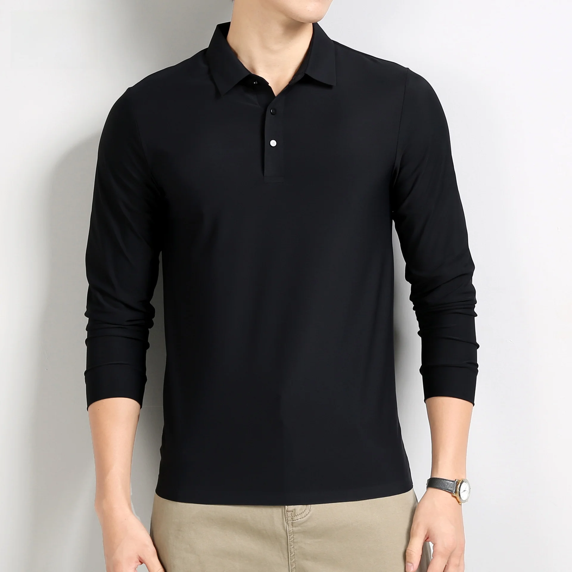 Spring Autumn New Style Men's Shirt Long Sleeve Luxury Business High End Collared Base Layer Top Polyester Fiber
Spring Autumn New Style Men's Shirt Long Sleeve Luxury Business High End Collared Base Layer Top Polyester Fiber