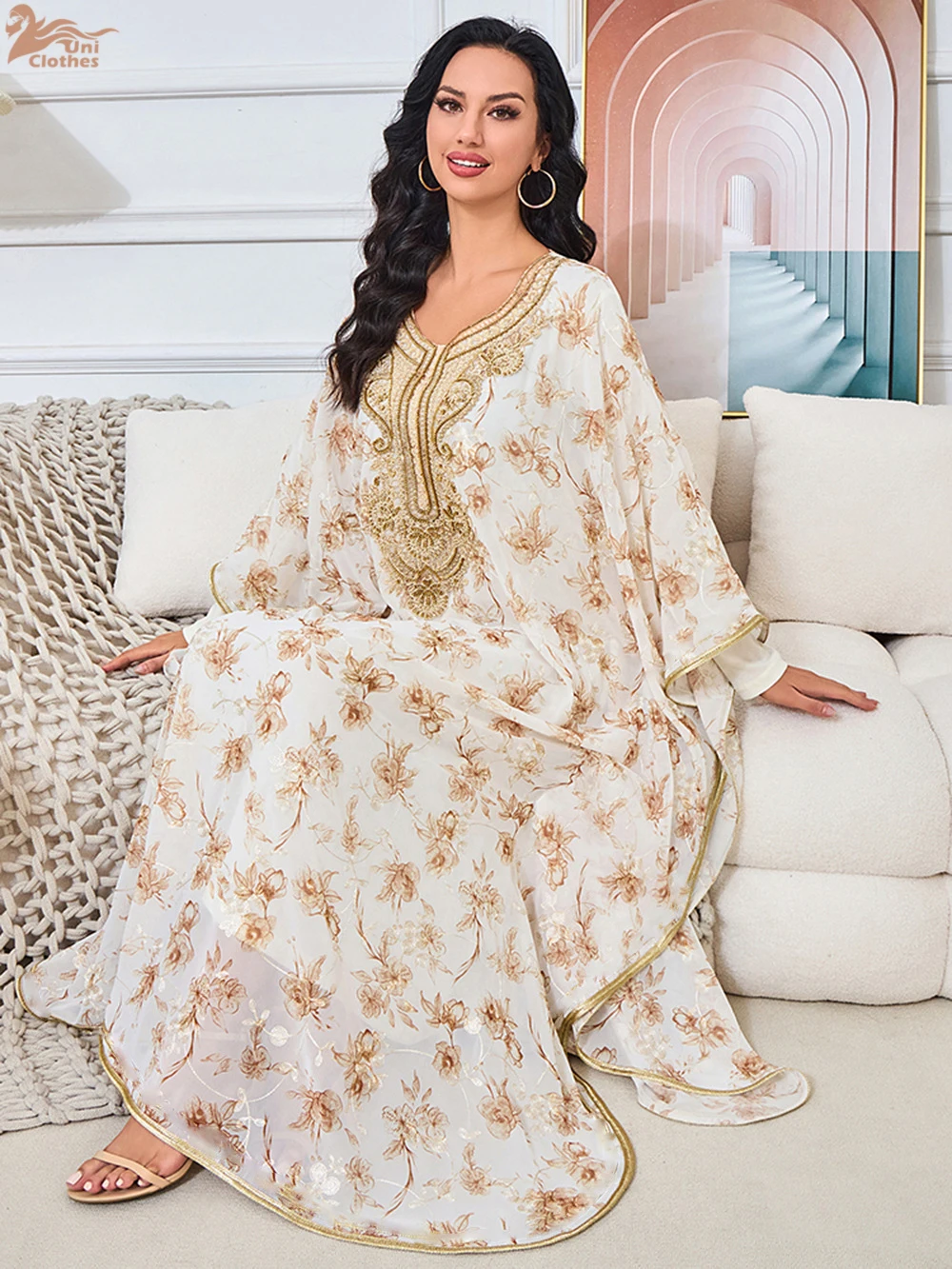 Zahraa Luxury Woman Evening Dress 2 Piece Set New Dubai Batwing Sleeve Abaya Sequins Embroidery Loose Moroccan Kaftan
Zahraa Luxury Woman Evening Dress 2 Piece Set New Dubai Batwing Sleeve Abaya Sequins Embroidery Loose Moroccan Kaftan