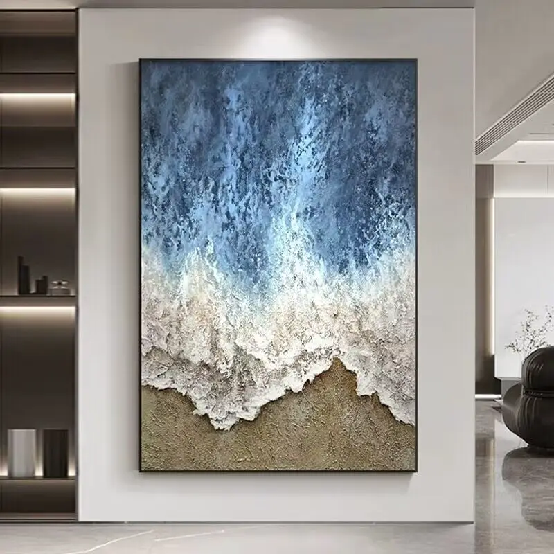 Nordic Abstract Beach Waves Drawn Oil Painting Corridor Wall Art Poster For BedRoom Decoration Hand Drawn Oil Painting Sofa Room
Nordic Abstract Beach Waves Drawn Oil Painting Corridor Wall Art Poster For BedRoom Decoration Hand Drawn Oil Painting Sofa Room