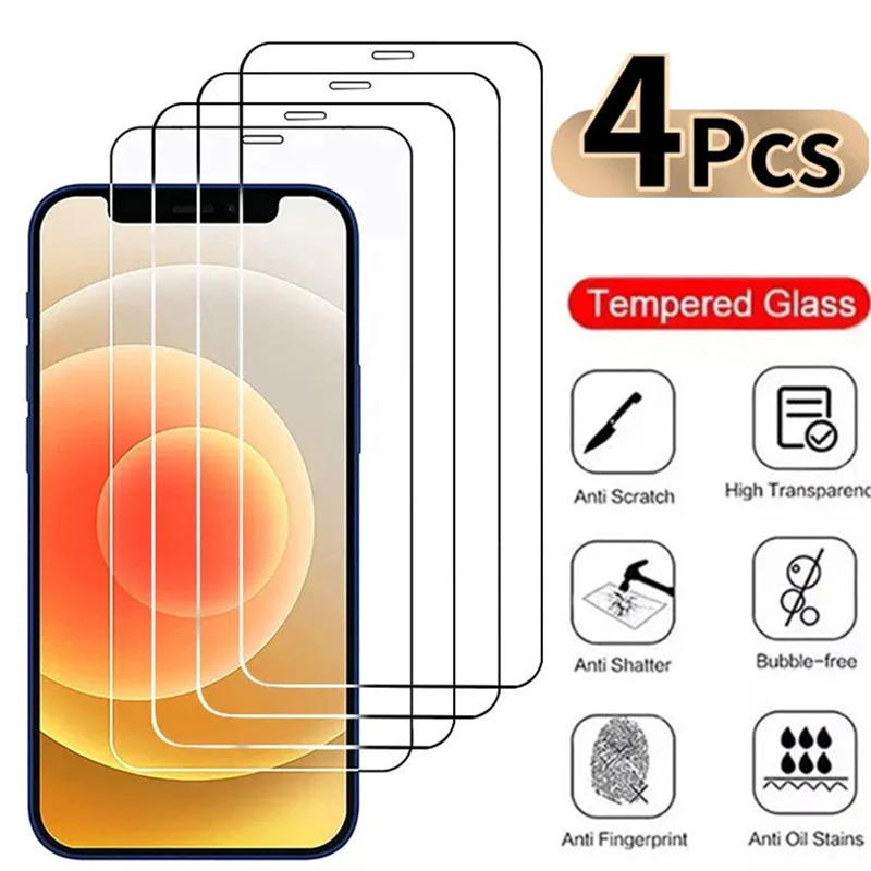 4 шт. закаленное стекло для iPhone 13 12 11 Pro Max Mini Защита экрана для iPhone 15 14 Pro MAX X XR Xs MAX PLUS стекло
4 шт. закаленное стекло для iPhone 13 12 11 Pro Max Mini Защита экрана для iPhone 15 14 Pro MAX X XR Xs MAX PLUS стекло