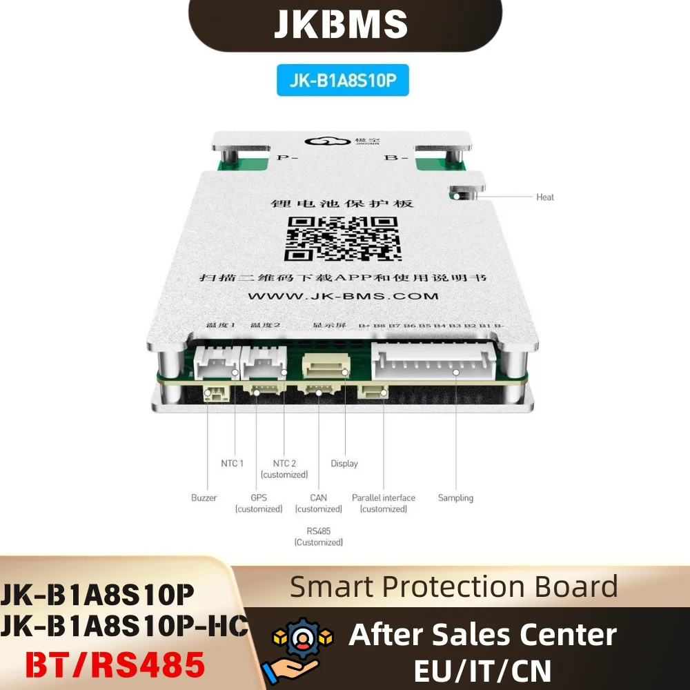 JKBMS SAMRT BMS B1A8S10P B1A8S10P-HC 4S 5S 6S 7S 8S 12V 24V BATTERY WITH 1A ACTIVE BALANCE HEAT FUNCTION ON SALE
JKBMS SAMRT BMS B1A8S10P B1A8S10P-HC 4S 5S 6S 7S 8S 12V 24V BATTERY WITH 1A ACTIVE BALANCE HEAT FUNCTION ON SALE