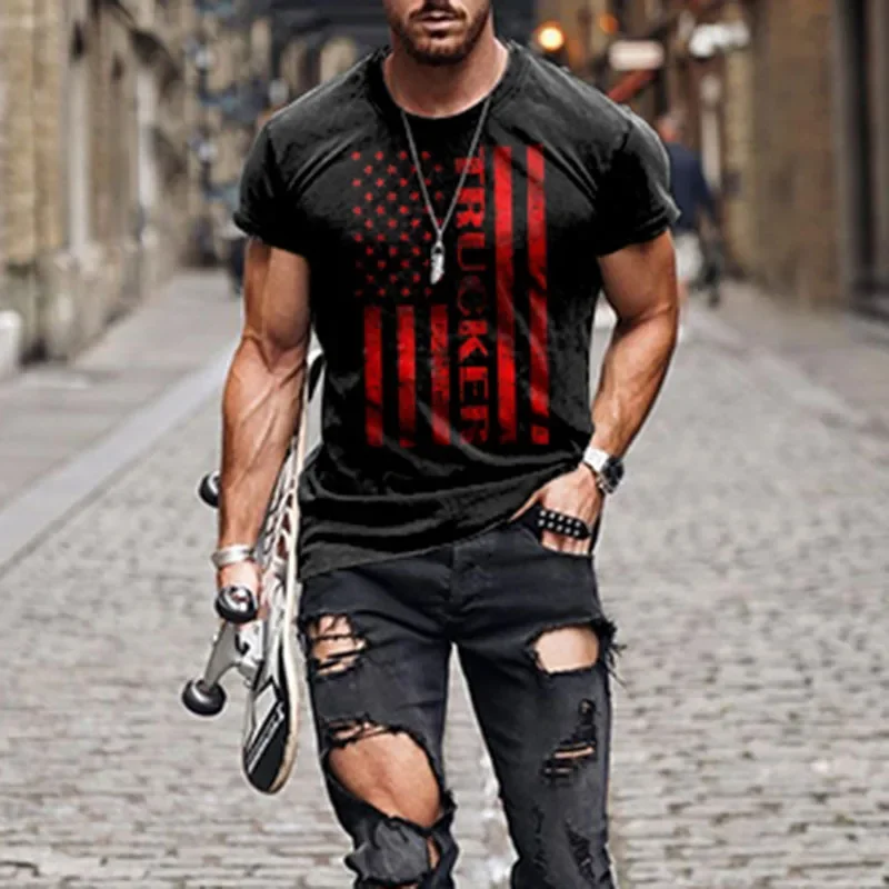 New 3D Digital Printing Men's Round Neck Short Sleeve T-shirt Street Fashion Slim Fashion Men's Casual Men's T-shirt
New 3D Digital Printing Men's Round Neck Short Sleeve T-shirt Street Fashion Slim Fashion Men's Casual Men's T-shirt