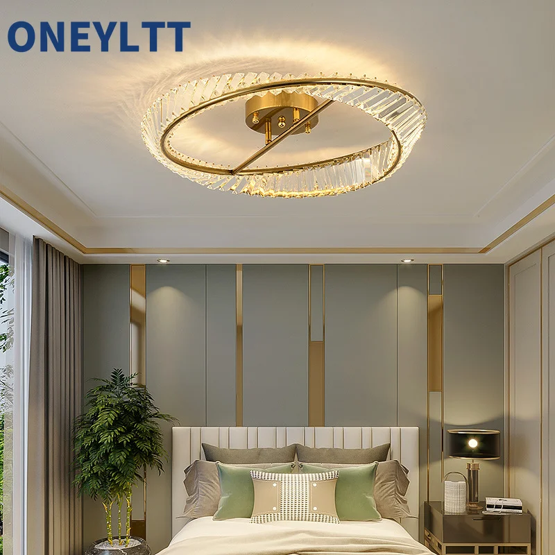 French style LED ceiling high-end home living room light hall main Italian style light luxury crystal bedroom light 50/60/80cm
French style LED ceiling high-end home living room light hall main Italian style light luxury crystal bedroom light 50/60/80cm