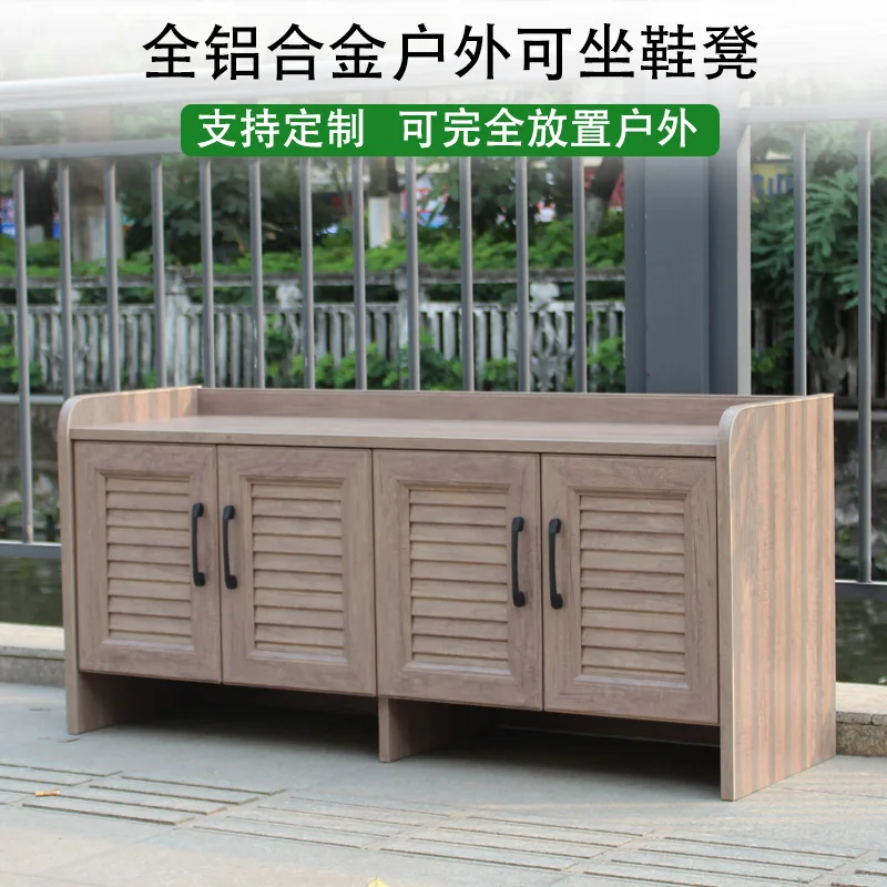 XL Outdoor Aluminum Alloy Shoe Cabinet Villa Garden Courtyard Home Entrance Storage Cabinet Shoe Changing Bench
XL Outdoor Aluminum Alloy Shoe Cabinet Villa Garden Courtyard Home Entrance Storage Cabinet Shoe Changing Bench
