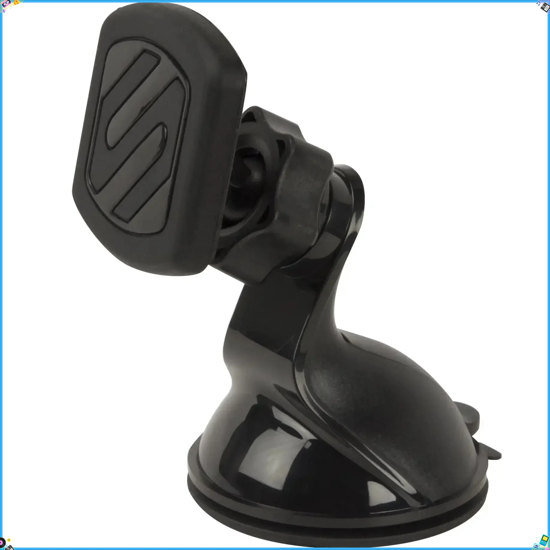 Magnetic Dashboard/Window Suction Cup Phone Holder, 360° Adjustable, Black, Strong, 0.41 lbs
Magnetic Dashboard/Window Suction Cup Phone Holder, 360° Adjustable, Black, Strong, 0.41 lbs