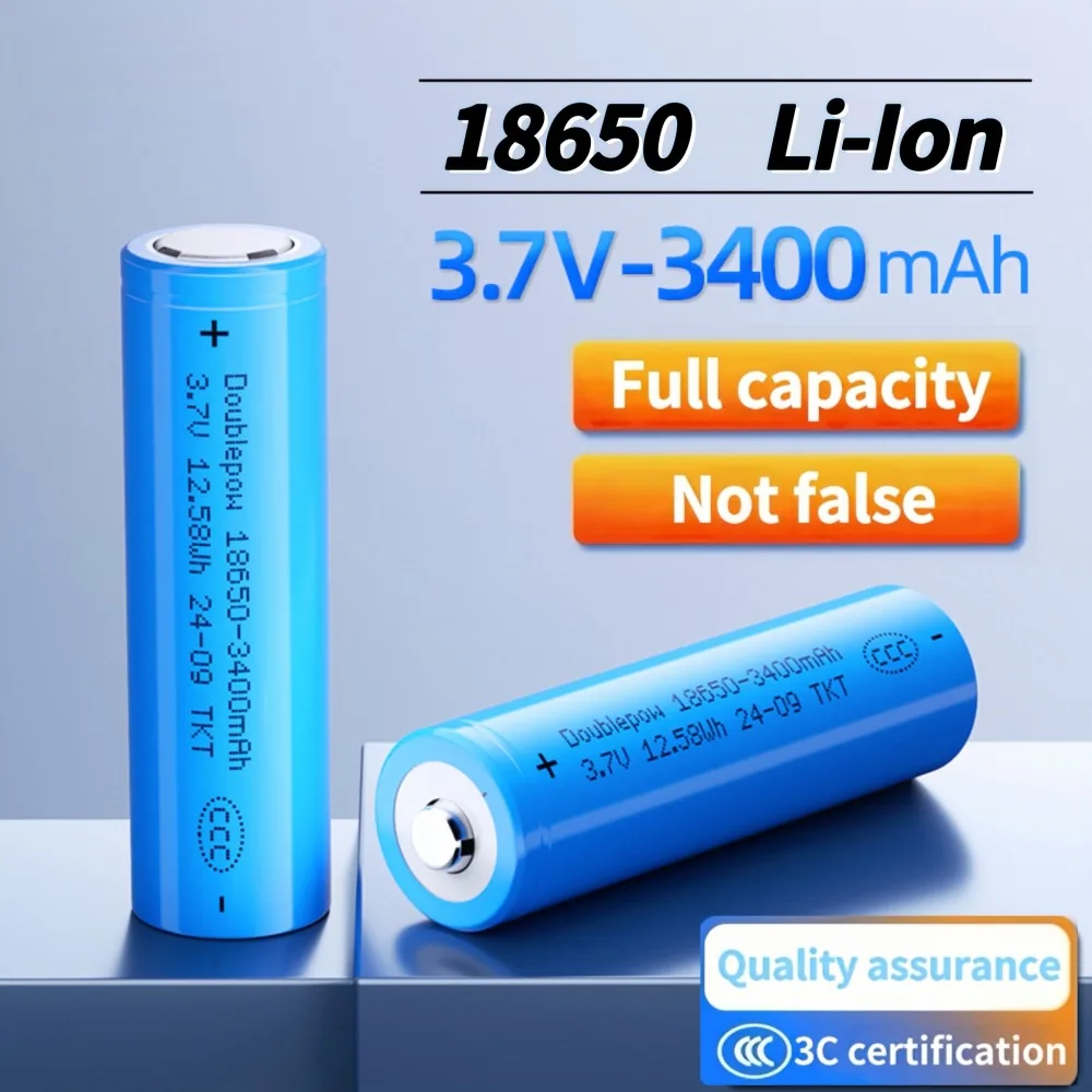 18650 rechargeable battery 3.7V 3400mAh 18650 Lithium Battery Charger for Flashlight Vacuum cleaners Radios Monitoring equipment
18650 rechargeable battery 3.7V 3400mAh 18650 Lithium Battery Charger for Flashlight Vacuum cleaners Radios Monitoring equipment