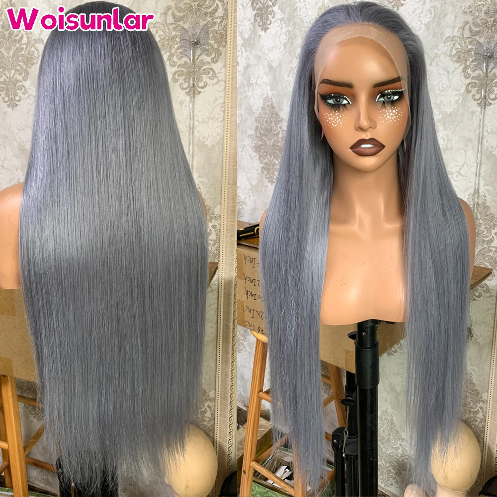 36 inchesLight Gray Lace Front Wigs human hair 13x4 13x6 Transparent Lace Straight 210% For women Natural 100% Human Hair
36 inchesLight Gray Lace Front Wigs human hair 13x4 13x6 Transparent Lace Straight 210% For women Natural 100% Human Hair