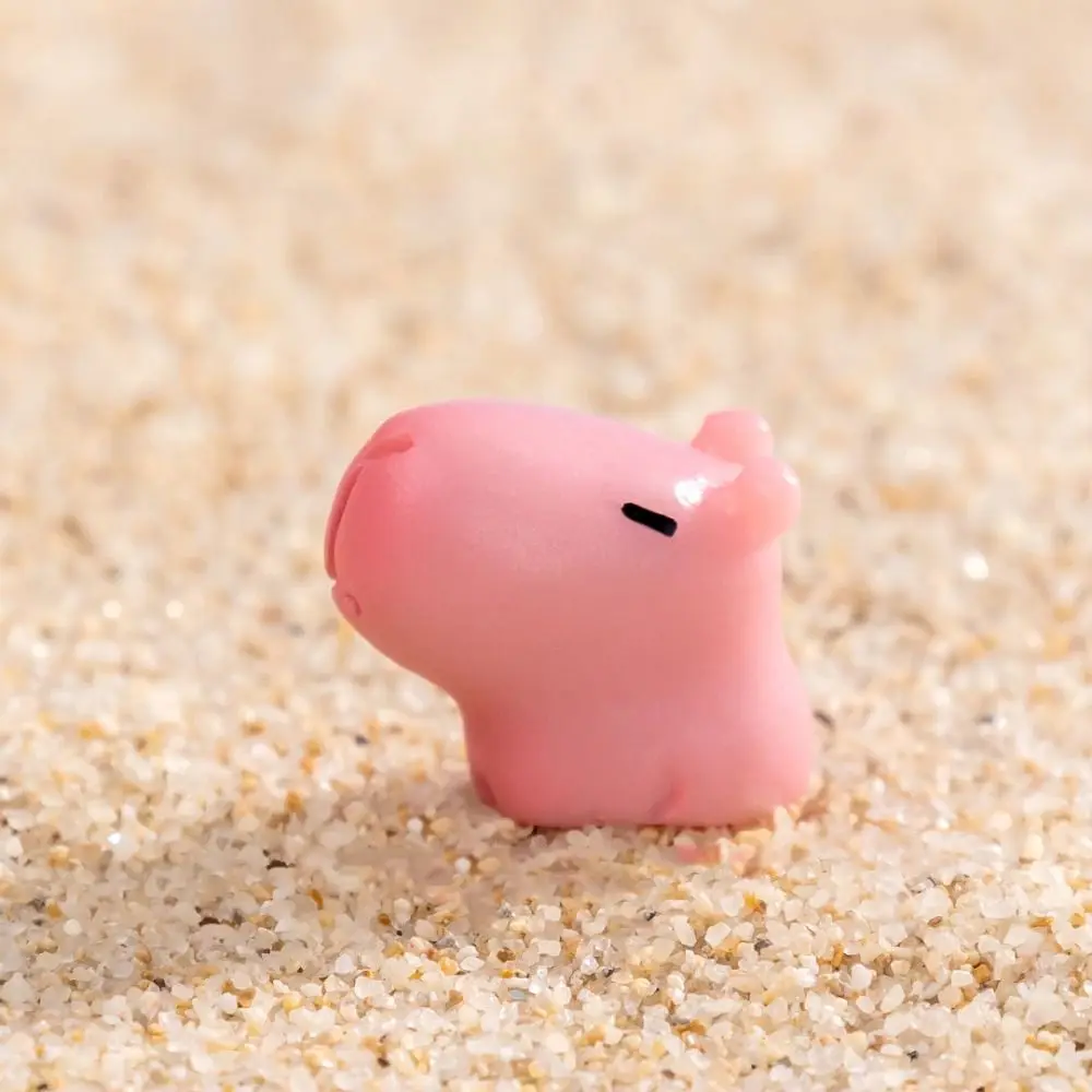 Gift Resin Cartoon Capybara Statue Pink DIY Miniature Capybara Figurines Accessories Bonsai Mini Animals Figurine Party Festival
Gift Resin Cartoon Capybara Statue Pink DIY Miniature Capybara Figurines Accessories Bonsai Mini Animals Figurine Party Festival
