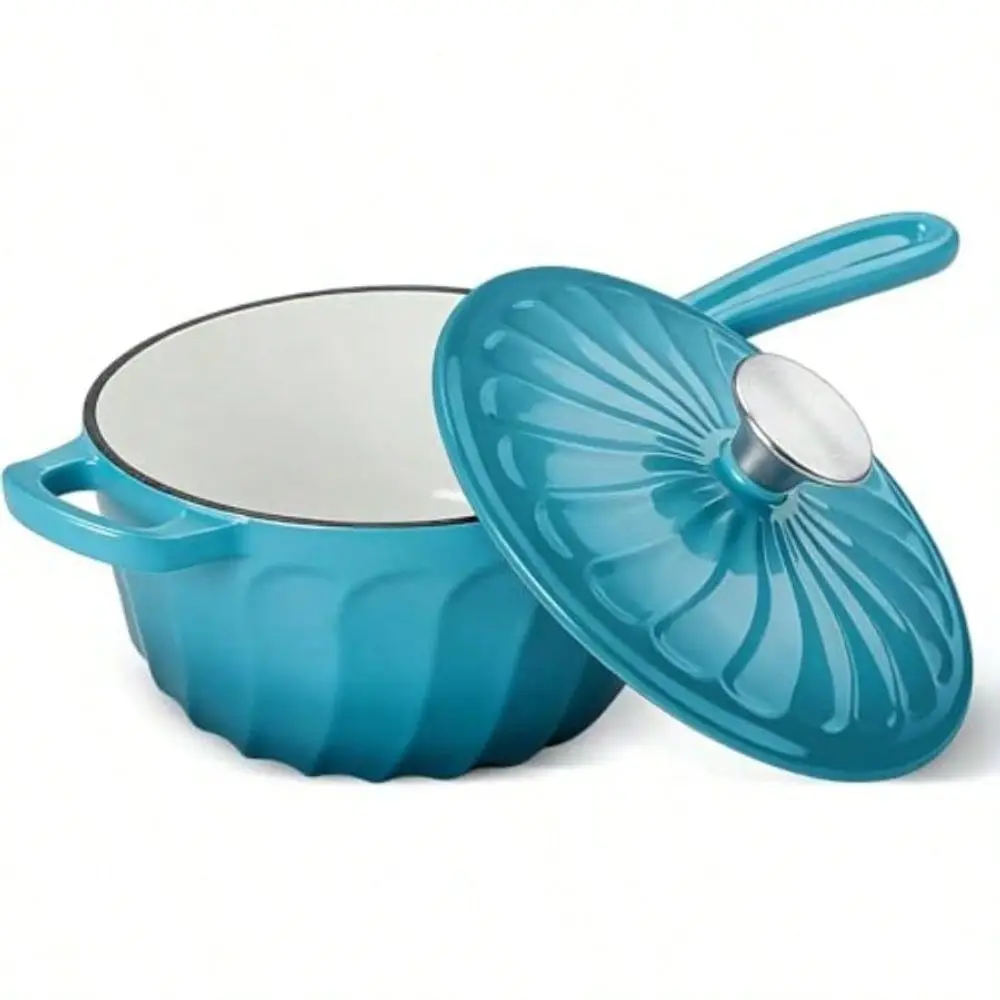 1 Quart Sauan Wit Lid, Enameled Cast Iron Sauce Pan, Eavy Duty Small Pots Cong Pasta Sauce, Soup, Milk, Oven Up To 500°F Blue-G
1 Quart Sauan Wit Lid, Enameled Cast Iron Sauce Pan, Eavy Duty Small Pots Cong Pasta Sauce, Soup, Milk, Oven Up To 500°F Blue-G
