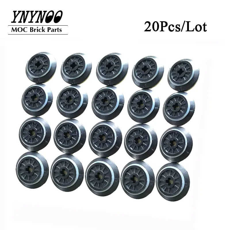 20Pcs/Lot Train Wheels with Axle Hole Parts For Train track Building Blocks Bricks DIY Education Toy Compatible with Train Parts
20Pcs/Lot Train Wheels with Axle Hole Parts For Train track Building Blocks Bricks DIY Education Toy Compatible with Train Parts