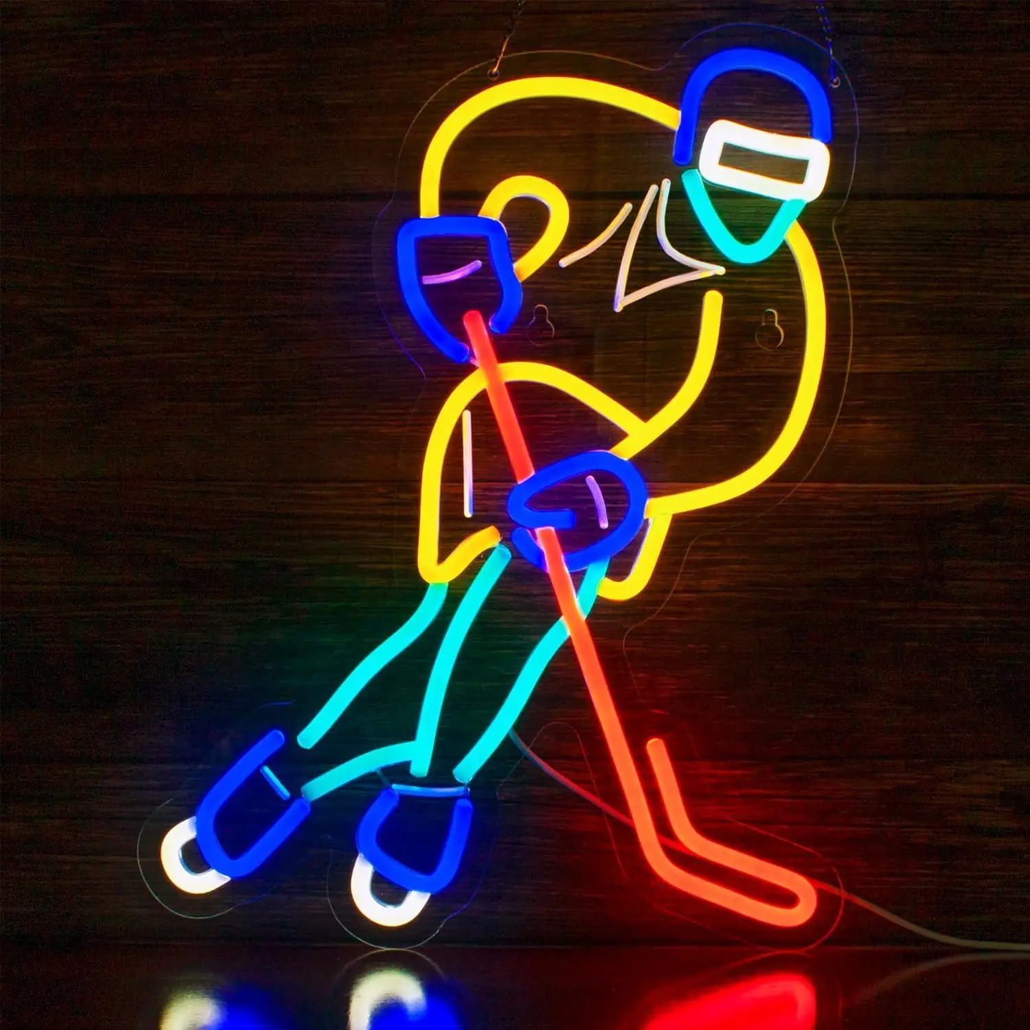 Ice Hockey Neon Signs USB Dimmab LED Lights for Home Gym Bedroom Arena Hockey Room Garage Wall Decor Gift for Ice Hockey Fans
Ice Hockey Neon Signs USB Dimmab LED Lights for Home Gym Bedroom Arena Hockey Room Garage Wall Decor Gift for Ice Hockey Fans