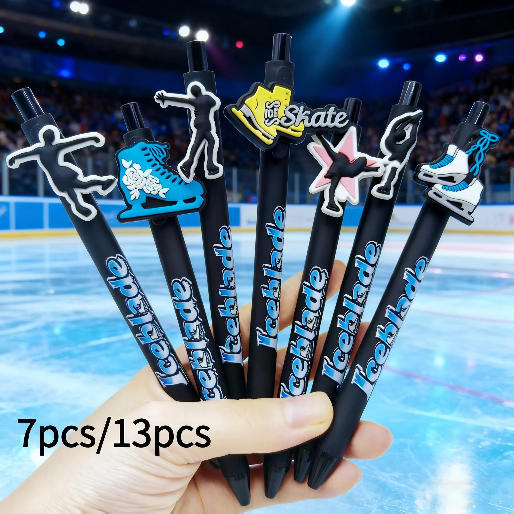 7 шт./13 шт., гелевая ручка с принтом для катания на коньках, светло-черная шариковая ручка, подарочная ручка
7 шт./13 шт., гелевая ручка с принтом для катания на коньках, светло-черная шариковая ручка, подарочная ручка