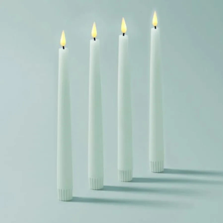Flameless Taper Candles with Remote, 9 Inch, 4 Pack Candlesticks, LED Flickering Flameless Candles for Baby Shower Gender Revea
Flameless Taper Candles with Remote, 9 Inch, 4 Pack Candlesticks, LED Flickering Flameless Candles for Baby Shower Gender Revea