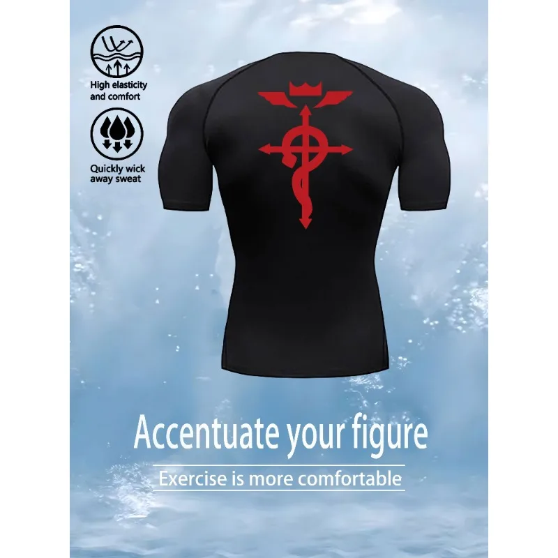 Men Compression Shirt for Fitness Running Sports - Quick-Dry, Breathable Short Sleeves,Stretchy Fabric for Summer Workouts
Men Compression Shirt for Fitness Running Sports - Quick-Dry, Breathable Short Sleeves,Stretchy Fabric for Summer Workouts