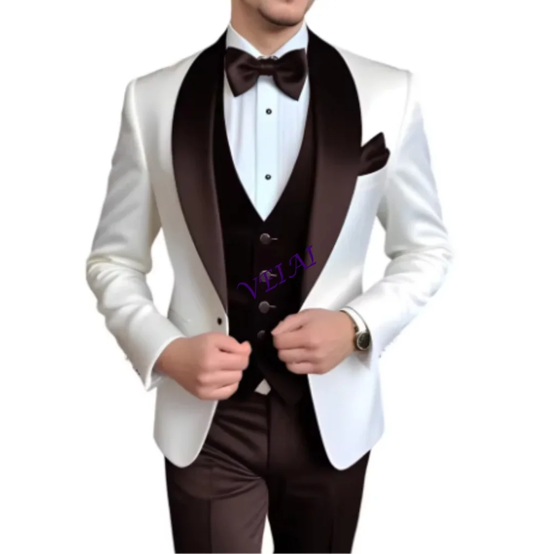 Черный свадебный смокинг для жениха с лацканами-шалью, приталенный мужской костюм-тройка (пиджак + брюки + жилет) для выпускного вечера и торжественных мероприятий
Черный свадебный смокинг для жениха с лацканами-шалью, приталенный мужской костюм-тройка (пиджак + брюки + жилет) для выпускного вечера и торжественных мероприятий