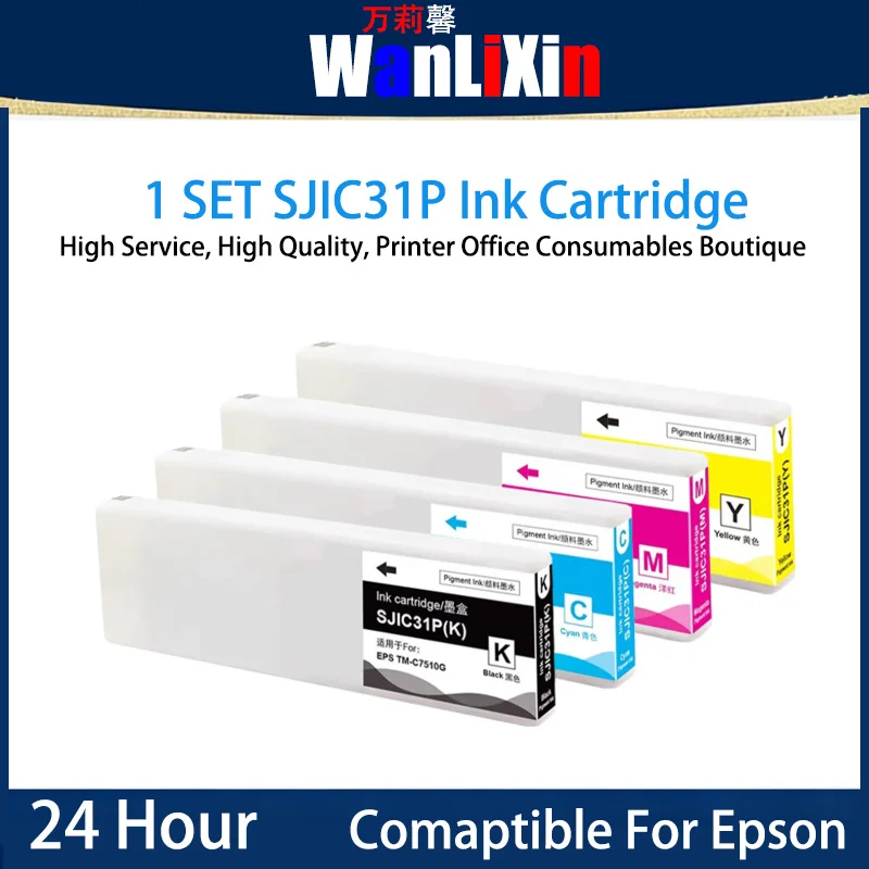 1 SET SJIC31P Ink Cartridge Compatible For epson TM-C7500 C7510G C7520
1 SET SJIC31P Ink Cartridge Compatible For epson TM-C7500 C7510G C7520