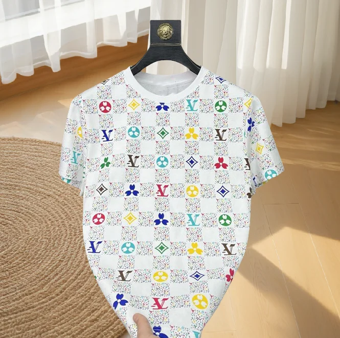 European Full-printed T-shirt Summer Fashion Letter Short Men's 2025 New T-shirt Versatile Half-sleeved Crew Neck Top Daily Tops
European Full-printed T-shirt Summer Fashion Letter Short Men's 2025 New T-shirt Versatile Half-sleeved Crew Neck Top Daily Tops