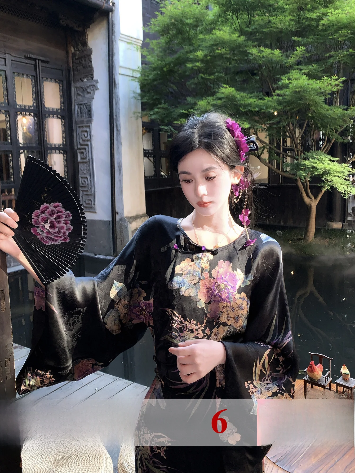 Moss Studio New Chinese Sle Summer Silk Peony Embroidery Four-Piece Set Women's Long Pants Floral Pattern V-Ne Button-Up
Moss Studio New Chinese Sle Summer Silk Peony Embroidery Four-Piece Set Women's Long Pants Floral Pattern V-Ne Button-Up