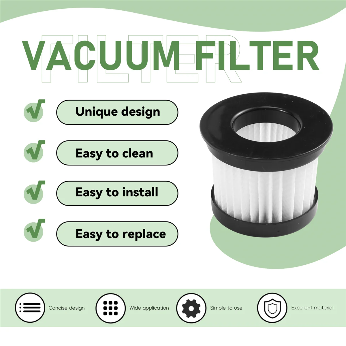 New Hepa Filter for Deerma CM800 Dust Mite Vacuum Cleaner CM300S CM900 CM400 CM500 CM810 Replacement Filter
New Hepa Filter for Deerma CM800 Dust Mite Vacuum Cleaner CM300S CM900 CM400 CM500 CM810 Replacement Filter