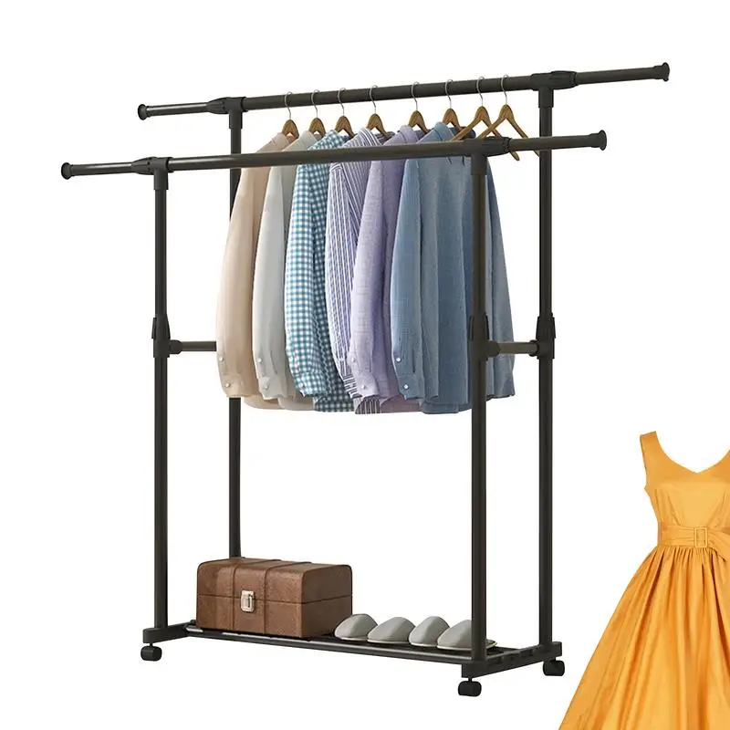 Clothes Hanger Rack Heavy Duty Garment Hanger Freestanding Clothing Rack For Coats Dress Adjustable Collapsible Clothes Drying
Clothes Hanger Rack Heavy Duty Garment Hanger Freestanding Clothing Rack For Coats Dress Adjustable Collapsible Clothes Drying