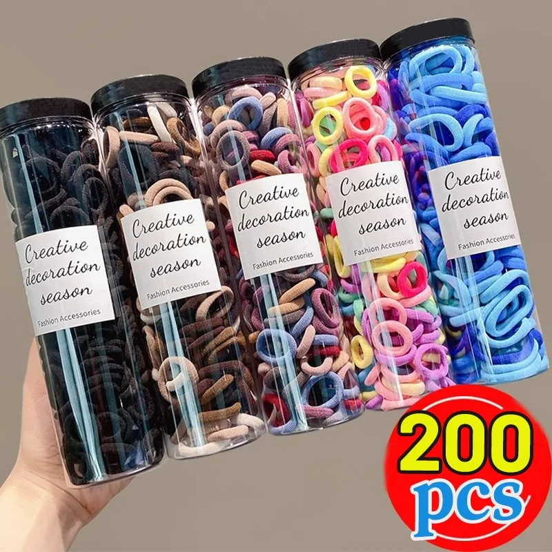 100/200PCS Colorful Nylon Elastic Hair Bands Women Girls Ponytail Hold Small Hair Tie Children Simple Solid Rubber Hair Bands
100/200PCS Colorful Nylon Elastic Hair Bands Women Girls Ponytail Hold Small Hair Tie Children Simple Solid Rubber Hair Bands