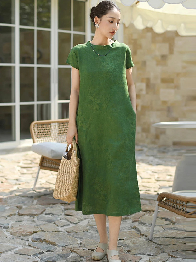 100% Linen Women Casual Dress New Arrival 2026 Summer Vintage Style Stand Collar Solid Color Loose Female Long Dresses M2769
100% Linen Women Casual Dress New Arrival 2026 Summer Vintage Style Stand Collar Solid Color Loose Female Long Dresses M2769