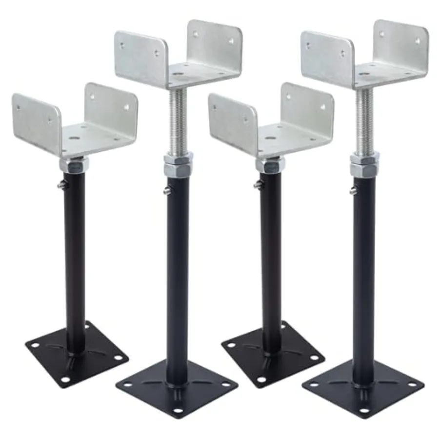 4 Pack U-Shaped Floor Jack for 4x2 4x4 4x6 Joists - Adjustable Steel Telepost with U-Head Mini Screw Jack Post Jack.11-15 Inch
4 Pack U-Shaped Floor Jack for 4x2 4x4 4x6 Joists - Adjustable Steel Telepost with U-Head Mini Screw Jack Post Jack.11-15 Inch