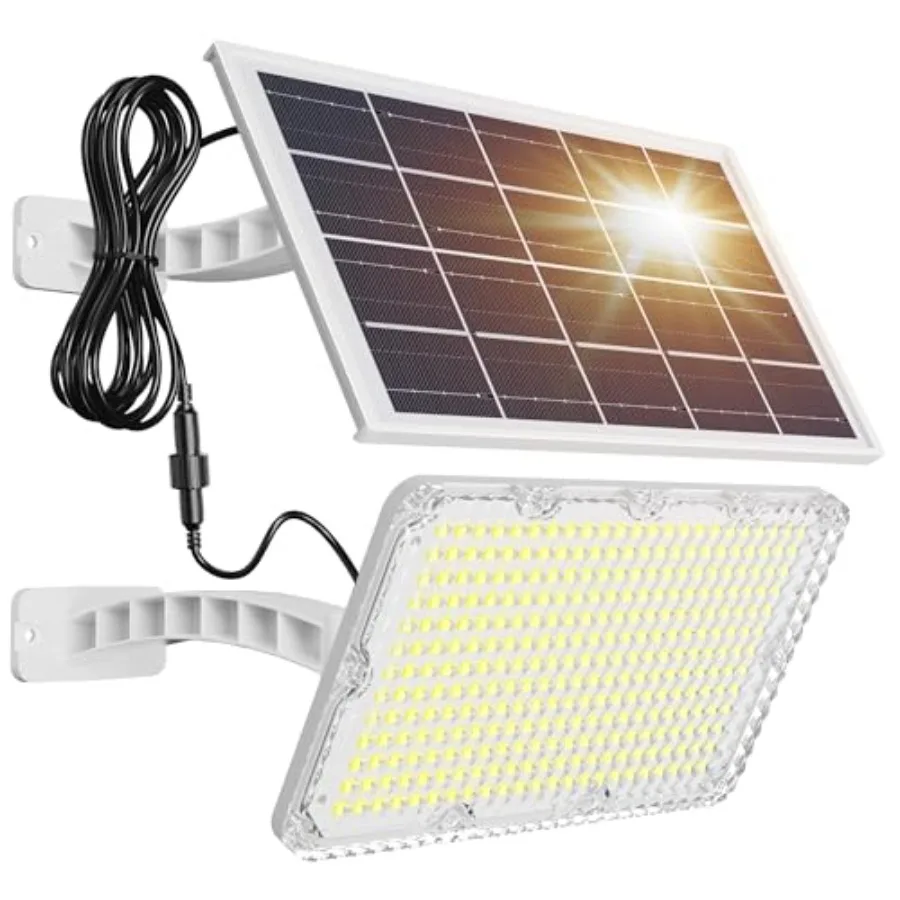 Solar Dusk to Dawn Light Outdoor 1000 Lumens 299 LED Solar Security Lights with Extension Cord, IP65 Waterproof Solar Powered W
Solar Dusk to Dawn Light Outdoor 1000 Lumens 299 LED Solar Security Lights with Extension Cord, IP65 Waterproof Solar Powered W