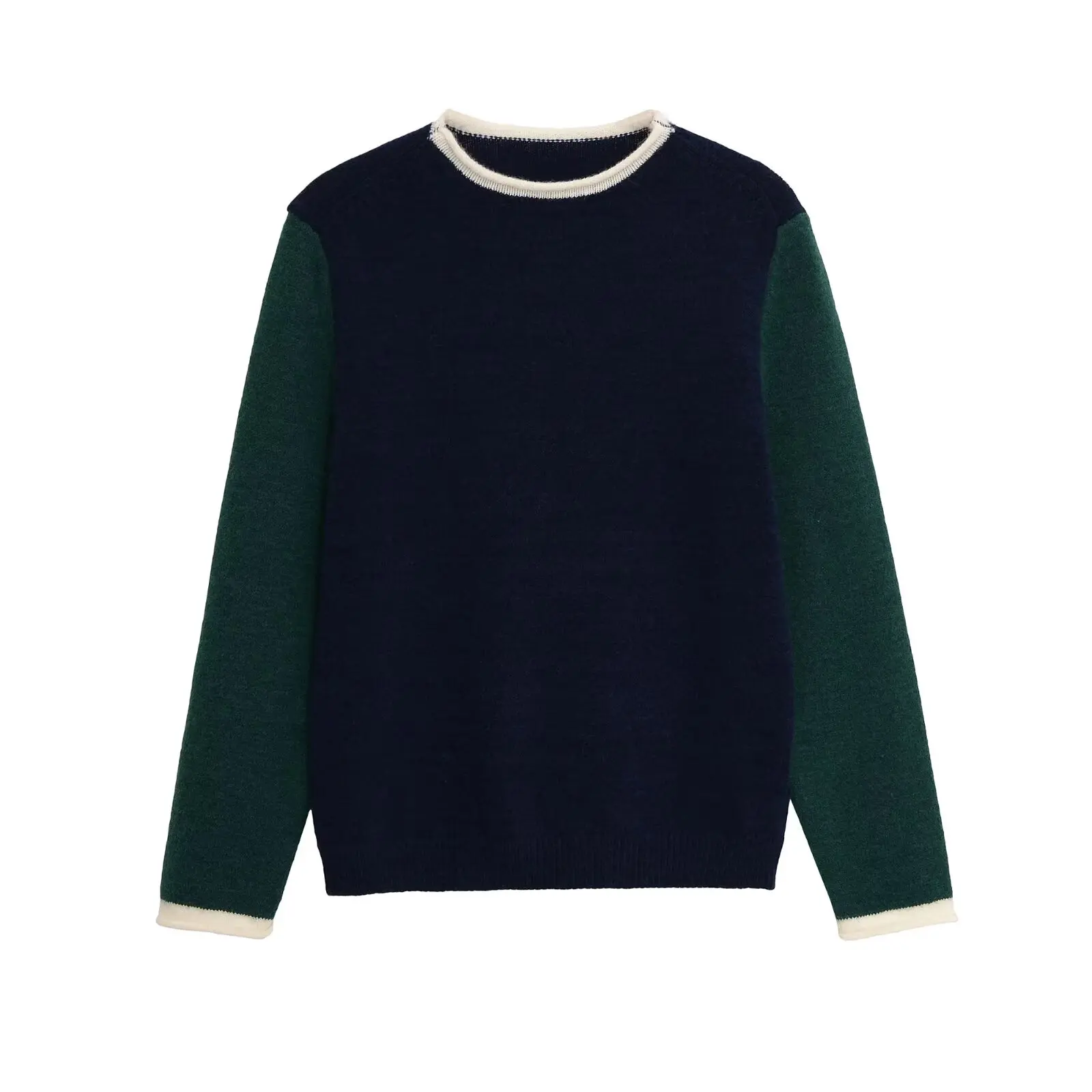 Fall New Arrivals Stylish Color-Blocked Long-Sleeve Crew Neck Basic Knit Top
Fall New Arrivals Stylish Color-Blocked Long-Sleeve Crew Neck Basic Knit Top