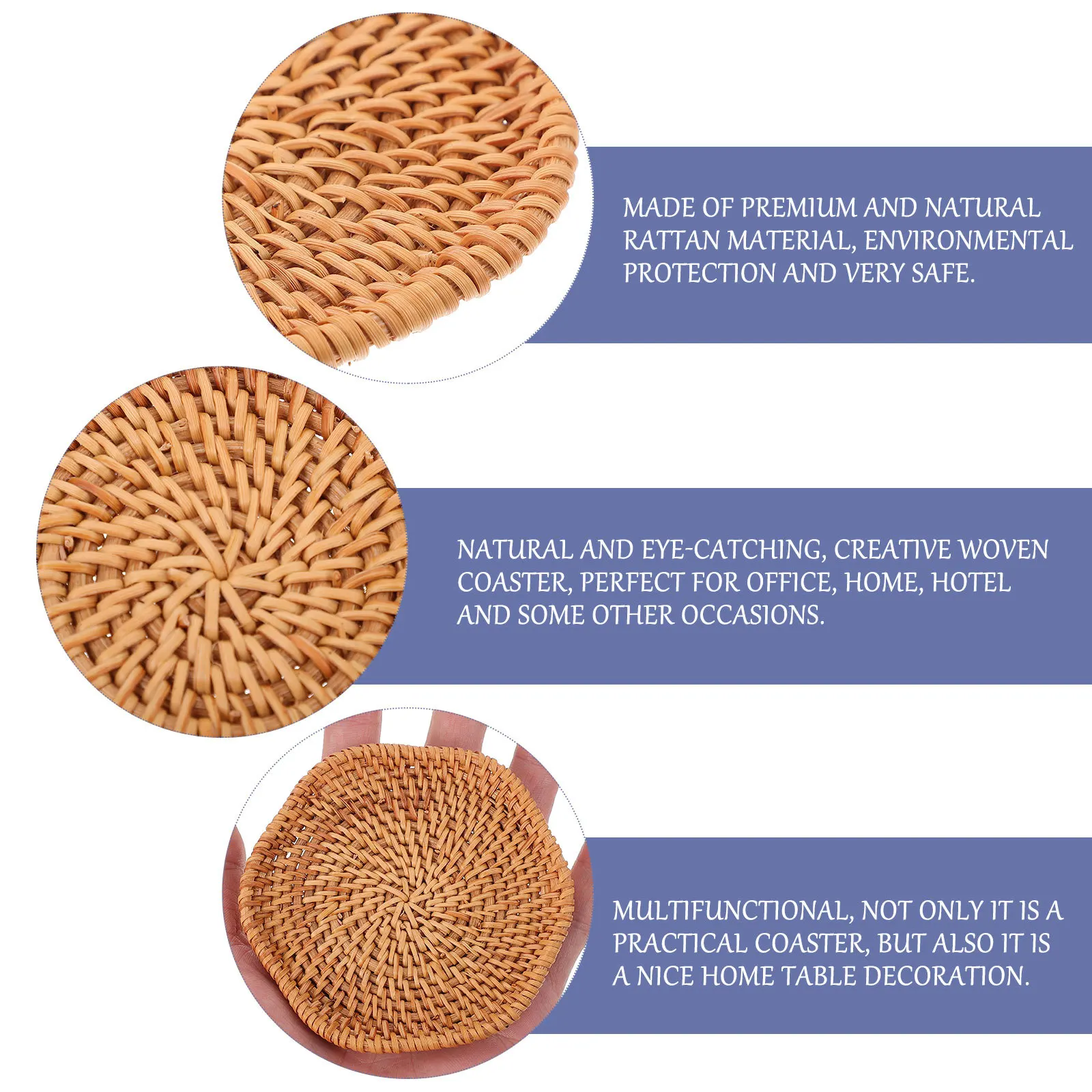 Rattan Woven Coaster Insulated Mat For Cup Coffee Tea Table Protection Home Office Hotel Decor Cup Pad
Rattan Woven Coaster Insulated Mat For Cup Coffee Tea Table Protection Home Office Hotel Decor Cup Pad