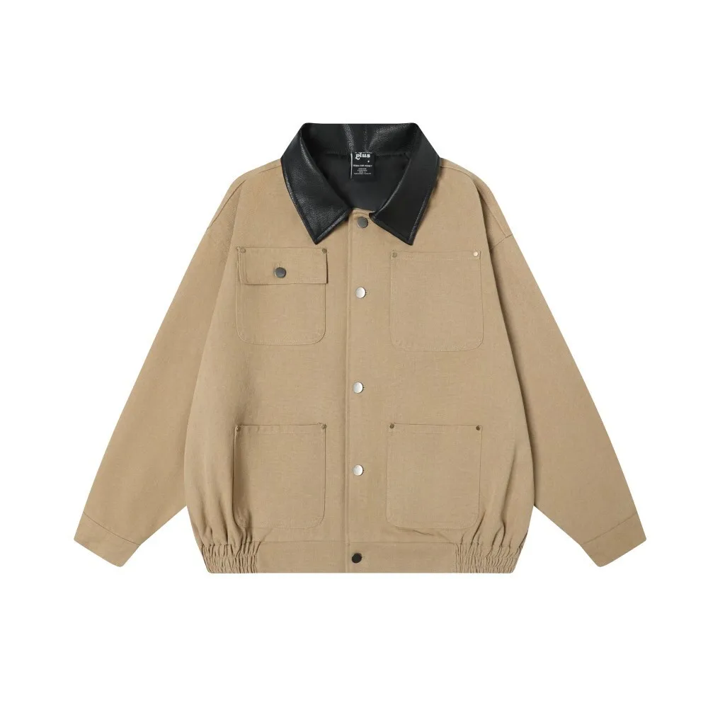 Куртка TAELE в американском ретро-стиле, из искусственной кожи, в стиле Мичиганской фермерской куртки, свободного кроя, для молодежи, из полиуретана, хлопка и полиэстера
Куртка TAELE в американском ретро-стиле, из искусственной кожи, в стиле Мичиганской фермерской куртки, свободного кроя, для молодежи, из полиуретана, хлопка и полиэстера