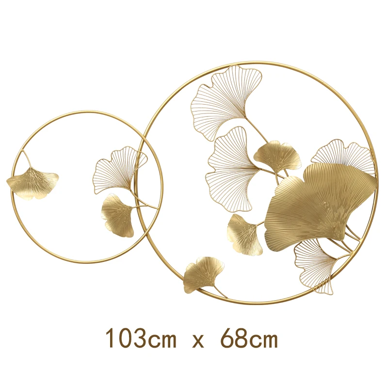 Wrought iron mural ginkgo leaf Chinese wall decoration creative living room dining background hanging
Wrought iron mural ginkgo leaf Chinese wall decoration creative living room dining background hanging