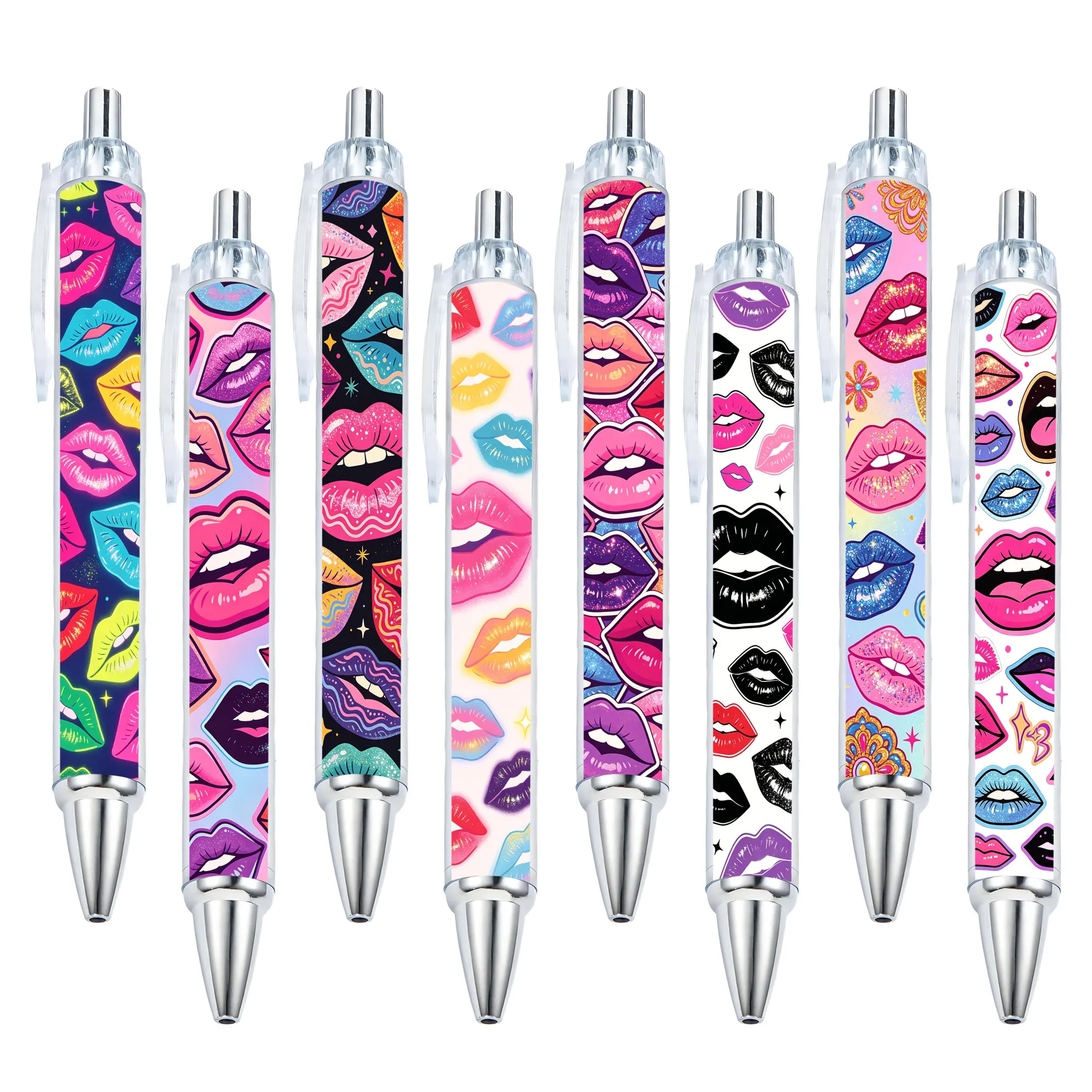 8pcs Lipprint Theme Press Ballpoint Pen Pattern Random Writing Ballpoint Pen for Daily Writing in the New School Season
8pcs Lipprint Theme Press Ballpoint Pen Pattern Random Writing Ballpoint Pen for Daily Writing in the New School Season