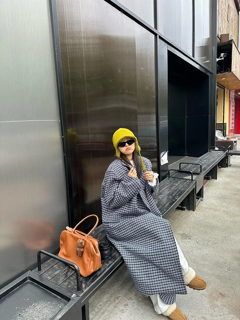 Лондонские студенческие длинные пальто в клетку, женский модный плащ, шерстяной тренч, зимнее новое пальто на одной пуговице
Лондонские студенческие длинные пальто в клетку, женский модный плащ, шерстяной тренч, зимнее новое пальто на одной пуговице