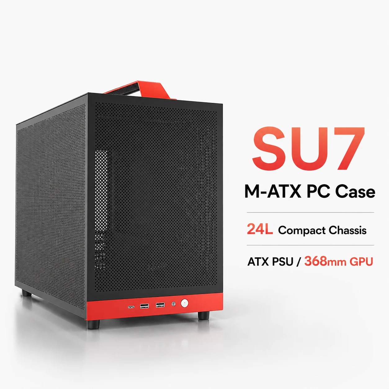 M-ATX PC Case Micro ATX Desktop Computer Chassis 24L Gaming Case Support ATX PSU 368mm GPU Type-C 240mm Water Cooling
M-ATX PC Case Micro ATX Desktop Computer Chassis 24L Gaming Case Support ATX PSU 368mm GPU Type-C 240mm Water Cooling