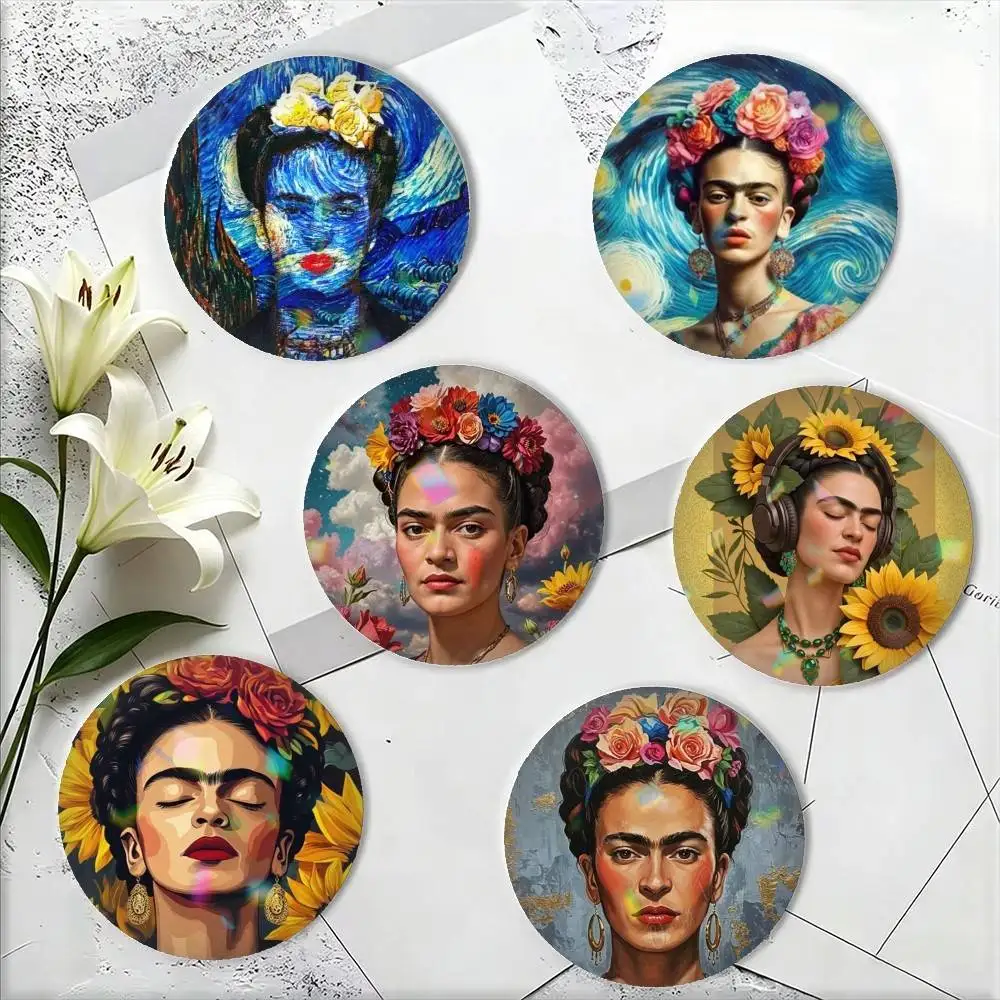 Printed Art Frida Kahlo Cartoon 25mm 32mm 44mm 58mm 75mm Brooches Badges Pins for Accessories Gift
Printed Art Frida Kahlo Cartoon 25mm 32mm 44mm 58mm 75mm Brooches Badges Pins for Accessories Gift