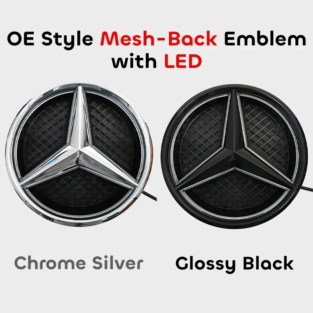 Hot Chrome Silver ABS Car Front Grille Star Emblem LED Logo For Mercedes Benz X166 GL350 GL450 GL500 GL550 W207 E25 Car Sticker
Hot Chrome Silver ABS Car Front Grille Star Emblem LED Logo For Mercedes Benz X166 GL350 GL450 GL500 GL550 W207 E25 Car Sticker