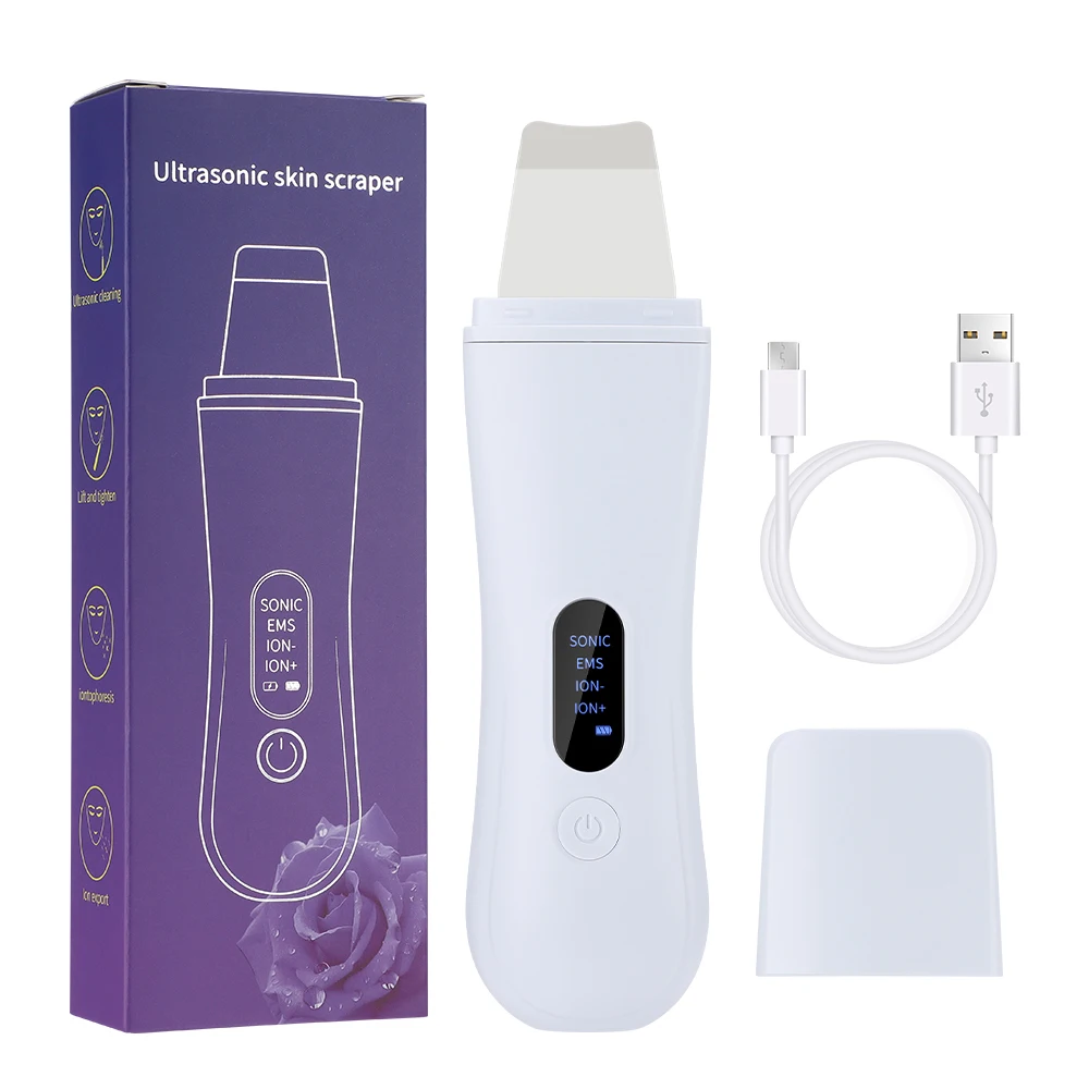 Ultrasonic Skin Scrubber Skin Spatula Ion Deep Face Cleaning 4 Modes Facial Lifting Ultrasonic Cleaner Peeling Skin Care Device 
Ultrasonic Skin Scrubber Skin Spatula Ion Deep Face Cleaning 4 Modes Facial Lifting Ultrasonic Cleaner Peeling Skin Care Device