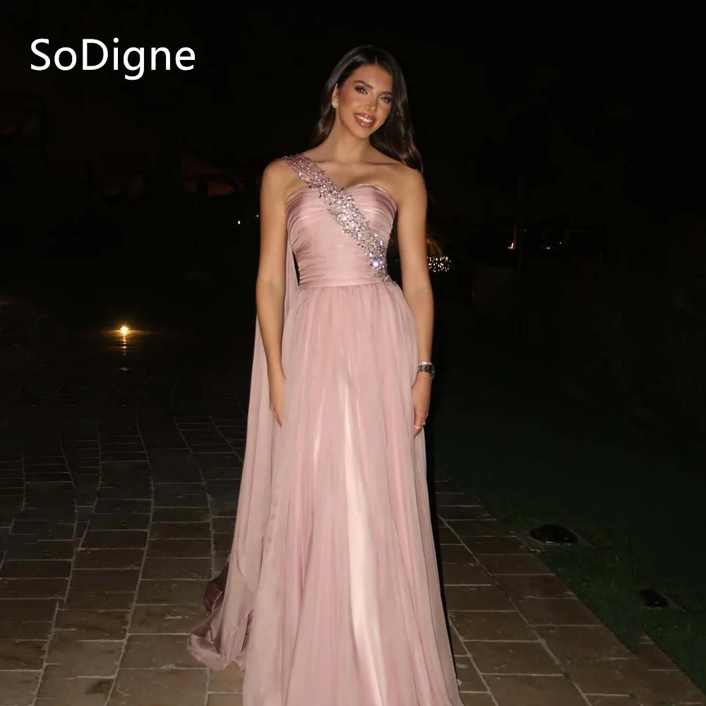 SoDigne Elegant Pink Evening Dresses Strapless Beading Pleats Party Dress A-Line Floor-Lemgth Prom Gowns Customized
SoDigne Elegant Pink Evening Dresses Strapless Beading Pleats Party Dress A-Line Floor-Lemgth Prom Gowns Customized