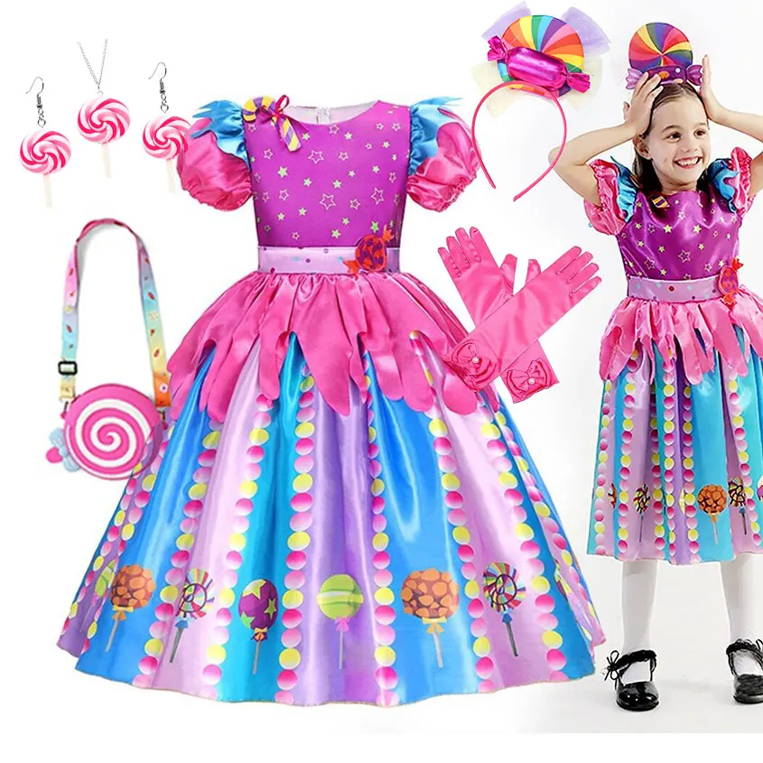 Surgar Costume Candy Cane Costume Virbrant Color Carnival Outfit Princess Lollipop Dress up Girls 2026 Purim Festival Apparel
Surgar Costume Candy Cane Costume Virbrant Color Carnival Outfit Princess Lollipop Dress up Girls 2026 Purim Festival Apparel