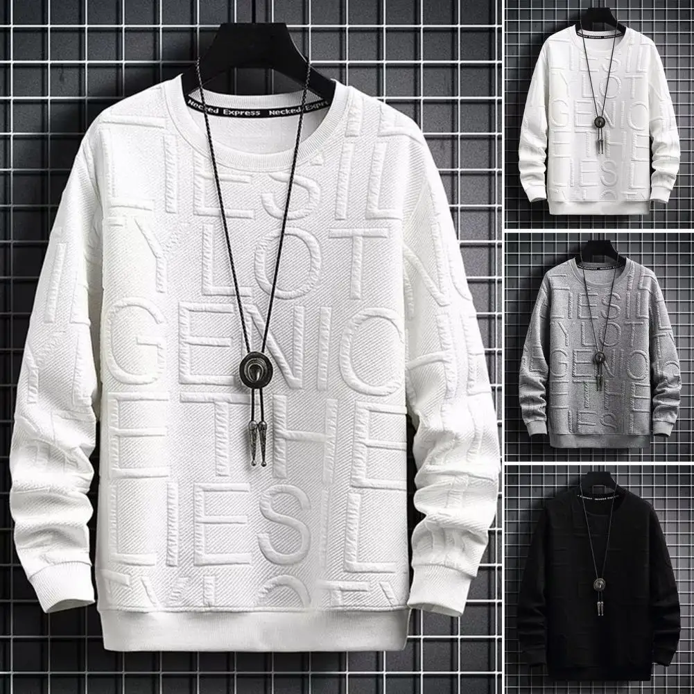 Solid Color Men Sweatshirt Men's Streetwear Sweatshirt with Letter Print Loose Fit O-neck Long Sleeve Pullover for Spring Autumn
Solid Color Men Sweatshirt Men's Streetwear Sweatshirt with Letter Print Loose Fit O-neck Long Sleeve Pullover for Spring Autumn