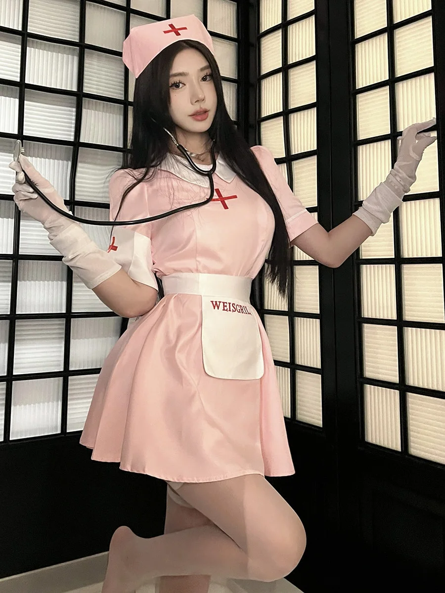 Halloween Uniform Night Market Cute Doctor Costume Cosplay Secretary Suit OL White Angel Nurse Outfit Short Sleeve Short Dress
Halloween Uniform Night Market Cute Doctor Costume Cosplay Secretary Suit OL White Angel Nurse Outfit Short Sleeve Short Dress